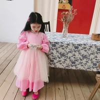 Váy bé gái mùa thu 2019 Thiết kế ban đầu Màu hồng phớt tay áo dài tay Cotton trẻ em Váy công chúa - Váy đầm cho be gái 15 tuổi