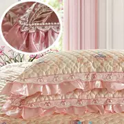 Bộ đồ giường Trang trí Khăn trải giường Bốn mùa Đường bí mật Pad Bộ ba mảnh Châu Âu Bộ chăn ga gối bông Giường 1,8m - Trải giường