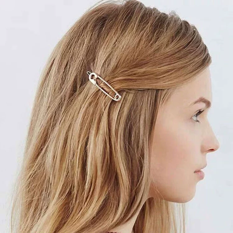 Cô gái Nhật Bản đơn giản kim loại pin kiểu tóc clip Hàn Quốc kẹp tóc nhỏ bên clip bangs clip từ clip cái mũ - Phụ kiện tóc