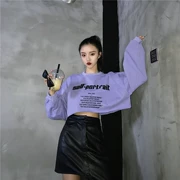 Đầu mùa thu 2018 mới của Hàn Quốc phiên bản của ulzzang mát của phụ nữ đẹp trai mát mẻ rốn lỏng mỏng mát mẻ áo len của phụ nữ triều