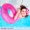 Vòng bơi màu đỏ lưới sequin cầu vồng gradient bơi vòng 2-14 tuổi trẻ em người lớn vòng nước mờ - Cao su nổi phao bơi tròn cho bé