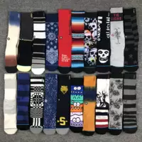 Stance hip hop skateboard tie nhuộm vớ thủy triều xu hướng ya socks phong cách vớ bóng rổ vớ phong cách thể thao châu Âu và Mỹ - Vớ thể thao mua tất nam xịn ở hà nội