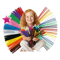 100pcs Chenille Stems DIY Materials Pipe Cleaner Children Ed