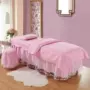 Massage parlor làm đẹp trải giường bốn bộ bông đỏ net đặc biệt retro trải giường Bắc Âu gió phổ quát giặt bông Hàn Quốc - Trang bị tấm khăn trải giường spa