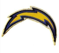 Đội bóng đá Mỹ dán vải thể thao dán lại băng dày San Diego Chargeers PATCH - bóng bầu dục Rugby và bóng bầu dục