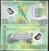 [Châu phi] brand new UNC Gambia 20 Dalasi kỷ niệm tiền giấy tiền giấy nhựa tiền xu nước ngoài