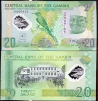 [Châu phi] brand new UNC Gambia 20 Dalasi kỷ niệm tiền giấy tiền giấy nhựa tiền xu nước ngoài tiền xu cổ trung quốc