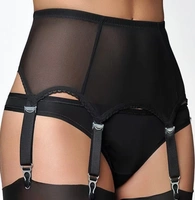 Sexy Thanh niên trong suốt với phần lưới kim loại mới 6 móng vuốt cô gái có thể điều chỉnh khóa chống trượt garter - Nịt Tất quần vớ ren dài có nịt
