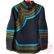 Yi quần áo kích thước lớn áo sơ mi nam Liangshan Yi quần áo của dân tộc ren quốc gia quần áo nam áo khoác
