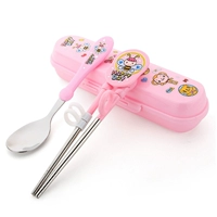 Палочки для еды, розовый комплект, 3 предмета