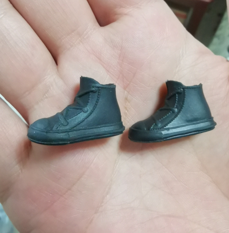 Black Flats 3brand Changing clothes Bobbi doll parts Flat shoes Chinese doll Xinyi doll shoes Flat shoes gym shoes