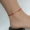 999 hạt vàng nguyên chất chuyển nhượng dây đỏ vòng chân cô gái vàng siêu mịn tay năm nay dây chân đỏ quà tặng - Vòng chân