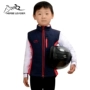 Thể thao ngoài trời vest trẻ em windproof ấm chàng trai và cô gái hoạt động đào tạo quần áo mùa xuân và mùa thu cưỡi ngựa vest áo khoác giày cưỡi ngựa