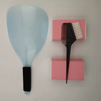 Синий+две пачки маленькой горячей бумаги для волос+расческа для красок для волос