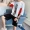 Mùa hè ngắn tay áo thun nam xu hướng set đồ với phiên bản nam Hàn Quốc của quần áo trên thương hiệu tay áo năm điểm đẹp trai - Bộ đồ set đồ nam