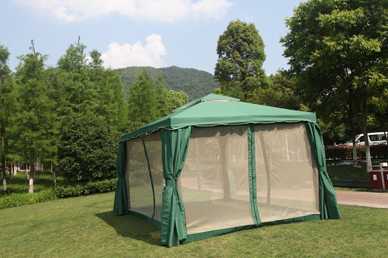 3.5X3.5m Luxury Dark Green (Including Double Curtains)Rome Tent outdoors pavilion commercial Tent garden villa courtyard Awning outdoor automobile Canopy Wedding