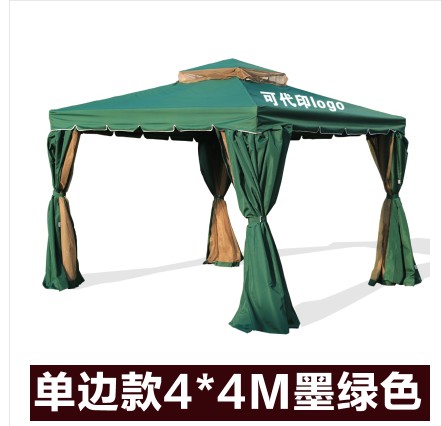 4X4m Luxury Dark Green (Including Double Curtains)Rome Tent outdoors pavilion commercial Tent garden villa courtyard Awning outdoor automobile Canopy Wedding