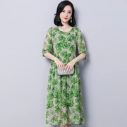 Yi Fei Women Official Ou Shangni 30-40 Váy in 2019 Summer Vintage Silk Wide - Cộng với kích thước quần áo
