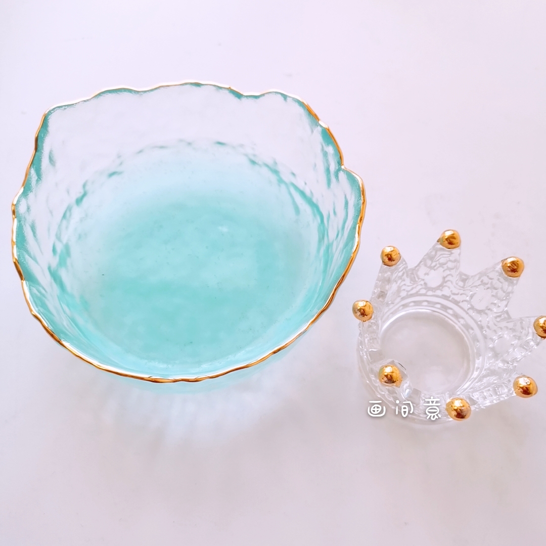 Transparent Brush Wash + Crown Pen Holder 5 * 5CmWatercolor Palette ceramics Oil Painting Traditional Chinese painting Painting pigment white Porcelain rectangle Three grid disc rose Palette