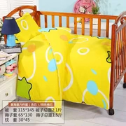 Nursery chăn bông ba mảnh giấc ngủ ngắn với lõi Four Seasons trẻ em phù hợp với Liu Jiantao đặc biệt Bộ đồ giường nhập học - Bộ đồ giường trẻ em