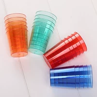 20pcs Disposable 30ml Glasses Cups Plastic Cup Coloured Shot