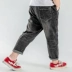 Fat boy jeans 2019 mùa xuân và mùa thu sản phẩm mới cộng với phân bón XL big boy lỏng quần fat boy thủy triều - Quần jean quần áo trẻ em Quần jean