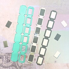 Выбивая прибор 手帐纸艺压花绿色刀模具diy双层票据scrapbook手工cutting dies
