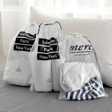 Прозрачная сумка для хранения для путешествий, мешочек, водонепроницаемая портативная обувь, тара, нижнее белье, на шнурках