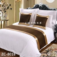 Khăn trải giường khách sạn năm sao châu Âu đơn giản giường đuôi khăn trải giường ngủ cờ giường đuôi pad bảng cờ Trung Quốc - Trải giường