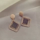 Черные серьги, серебро 925 пробы