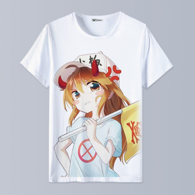 【10】Working cell platelet white blood cell Cells cos clothing clothes quadratic element Animation surrounding Short sleeve T-shirt
