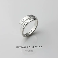 Модное небольшое дизайнерское регулируемое кольцо, в корейском стиле, серебро 925 пробы