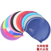 Mới căng phim hoạt hình nhiều màu mũ bơi phù hợp với silicone thoải mái chống nắng màu rắn cá tính đàn hồi cao nam và nữ - Mũ bơi