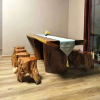 Rễ khắc phân gỗ khối cây trụ gỗ củi gỗ băng ghế gỗ - Các món ăn khao khát gốc bàn thờ ông địa bằng gốc cây