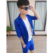 Xã hội tinh thần chàng phù hợp với nhỏ phù hợp với nam mùa hè mỏng Hàn Quốc hộp đêm tạo mẫu tóc áo giản dị 2018 thủy triều