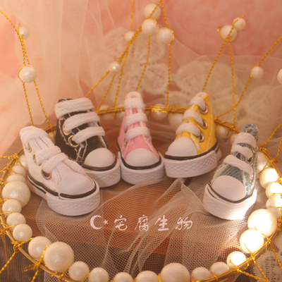 taobao agent Color canvas shoes sports shoes -1/6bjd specific OB24 Tang fruit LICCA small cloth pullip doll shoes