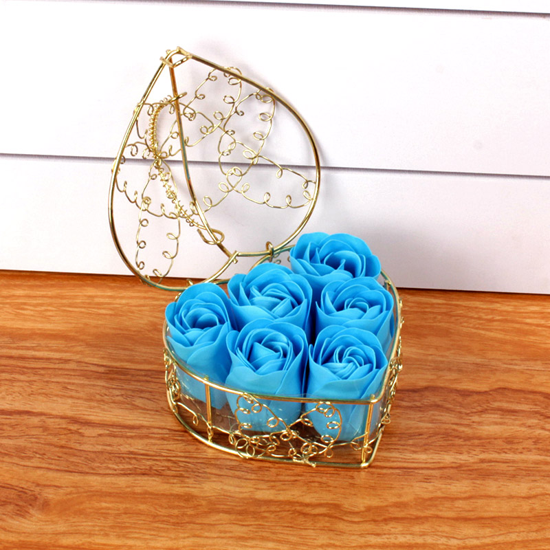 BlueMother's Day practical Small gift To Mom pleasantly surprised gift Opening Activity supplies Casual gift rose Soap flower
