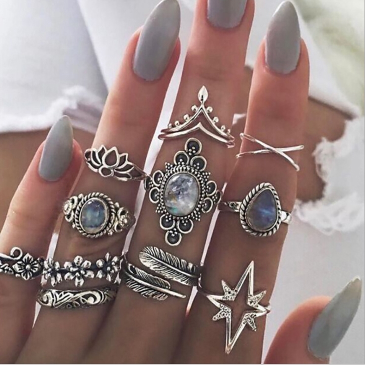 4-Blue crystal (set of 11)