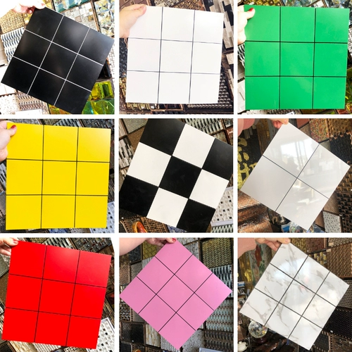 Белая алюминиевая панельная панельная мозаика наклейка на стенах -наклейка сама -адгезивная ванная водонепроницаем