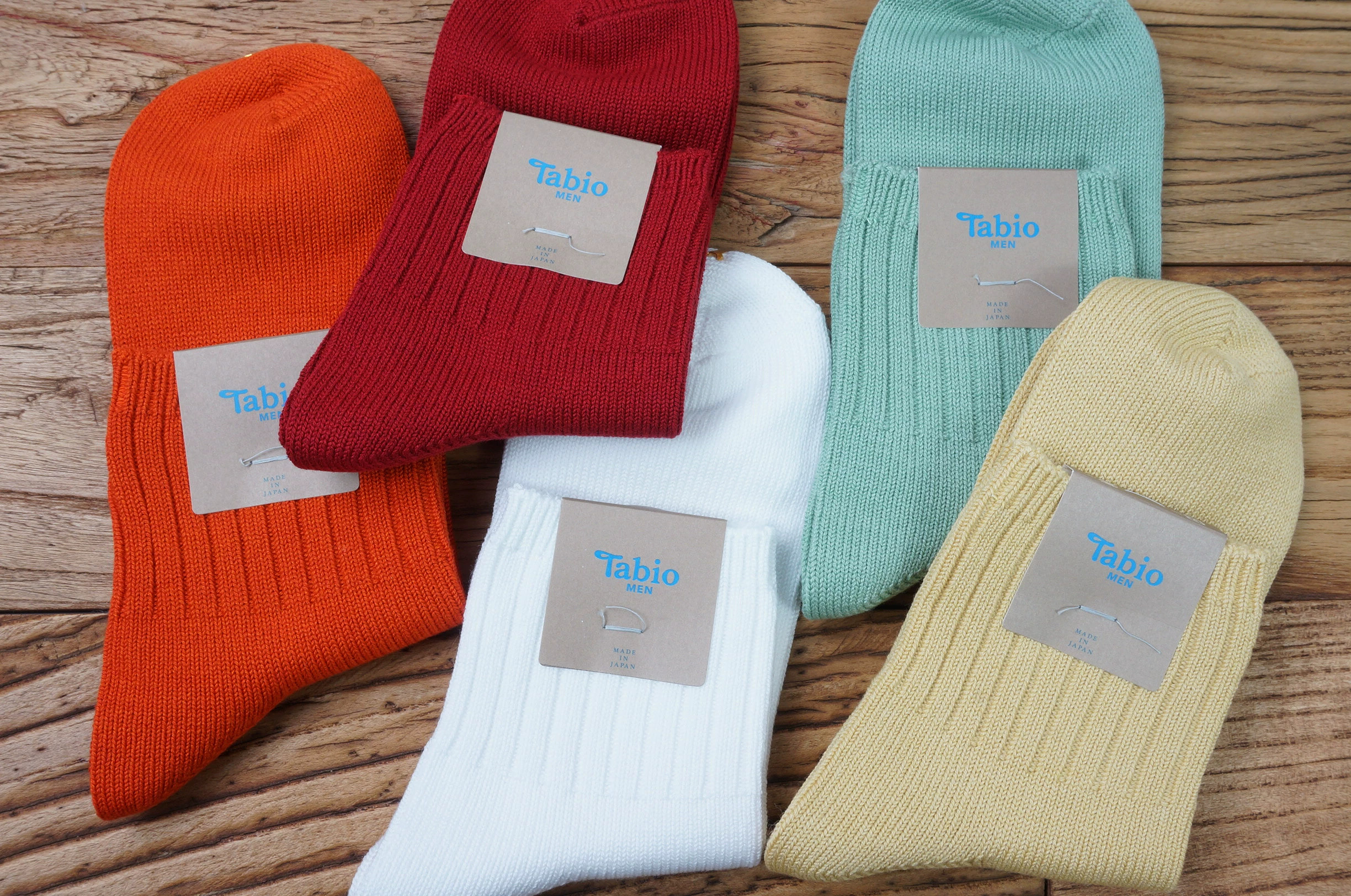 TABIO mới sản xuất tại Nhật Bản dành cho nam giới ống trung trung cắt vải cotton mùa xuân và mùa hè cơ bản vớ thể thao - Vớ thể thao