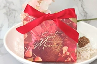 Ретро цветок+красная лента