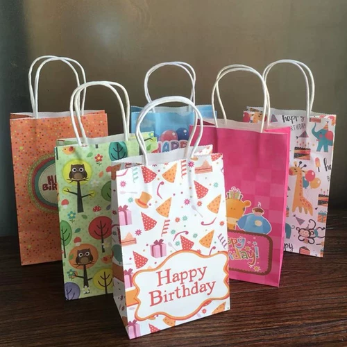 Мультфильм день рождения сумочка для вечеринки подарки для вечеринки по случаю вечеринки подарки в подарочные пакеты