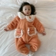 Оранжевая кукла, спальный мешок, боди, кукольный воротник