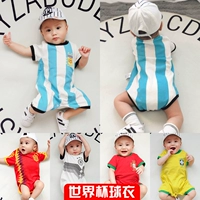 2018 World Cup jersey bé Xiêm quần áo mùa hè của nam giới bé túi rắm quần áo hafu quần áo thủy triều mùa hè quần áo bóng đá quan ao tre em