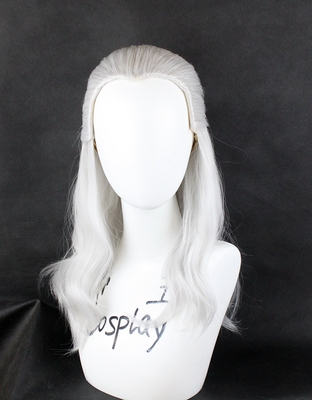 taobao agent Emperor COSPLAY wig COS Witcher 3 COS COS Georot Beauty Silver Gray Customization Fake Mao