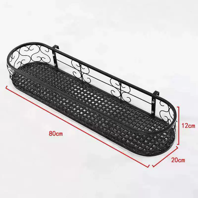 Giá treo hoa cửa sổ Bệ cửa sổ sắt treo lan can ban công Giá treo hoa trong nhà Giá treo chậu hoa cửa sổ giá treo kệ treo hoa ban công 