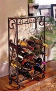 Rượu sắt rèn sàn sáng tạo giá rượu trang trí hiển thị rượu đứng đứng ly rượu giữ tủ rượu nhà - Rượu vang