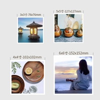 50 кусочков квадратных белых краев