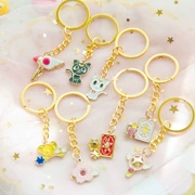 Nhà bụng Ma Thuật cô gái cherry anime xung quanh vòng chìa khóa phim hoạt hình Sáng Tạo dễ thương key ring mặt dây chuyền B27