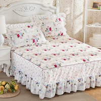 giường cotton Hàn Quốc váy bedspread giường váy ngủ một mảnh bộ doanh nghiệp giường Simmons nắp bảo vệ 1,2 1,5 1,8 vận chuyển - Váy Petti drap giường có viền